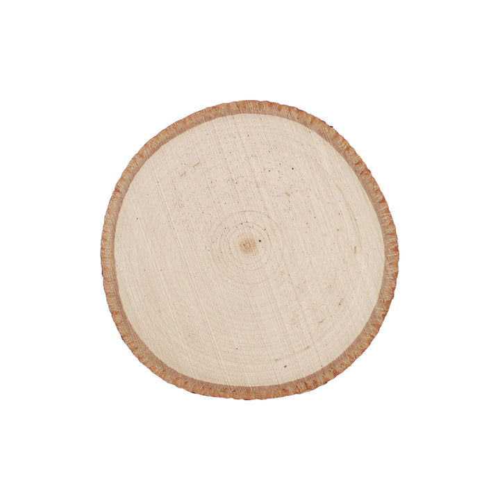 Live Edge Basswood Coaster, 3-1/2"-5" Wide