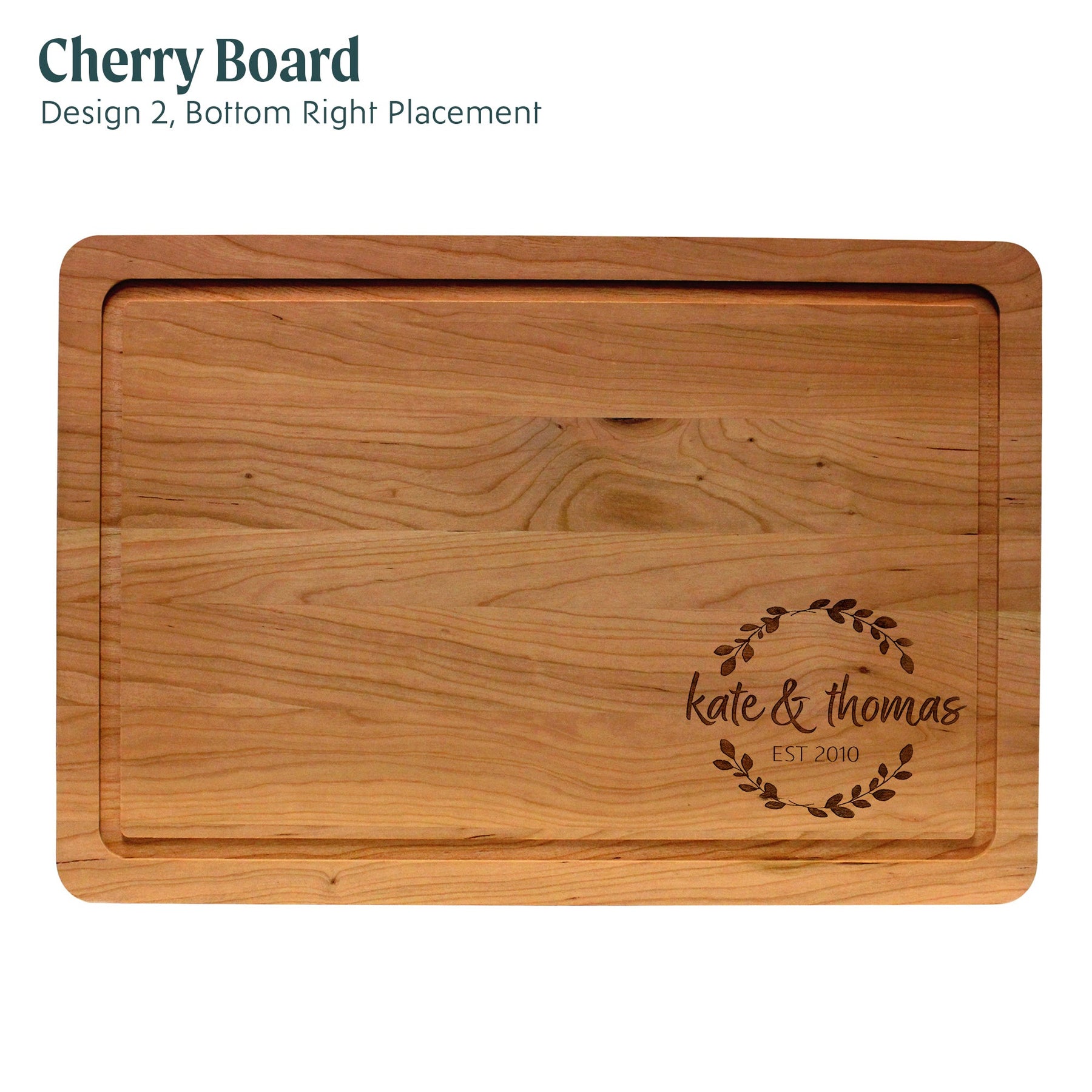 Walnut Hollow Custom Oval Cherry Cutting Board, 12 in. x 18 in.
