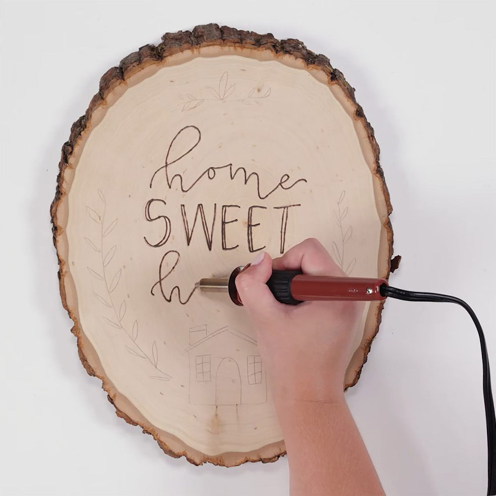 Lumberjack Tools® Wood Burning Stencil - Black Walnut Leaf