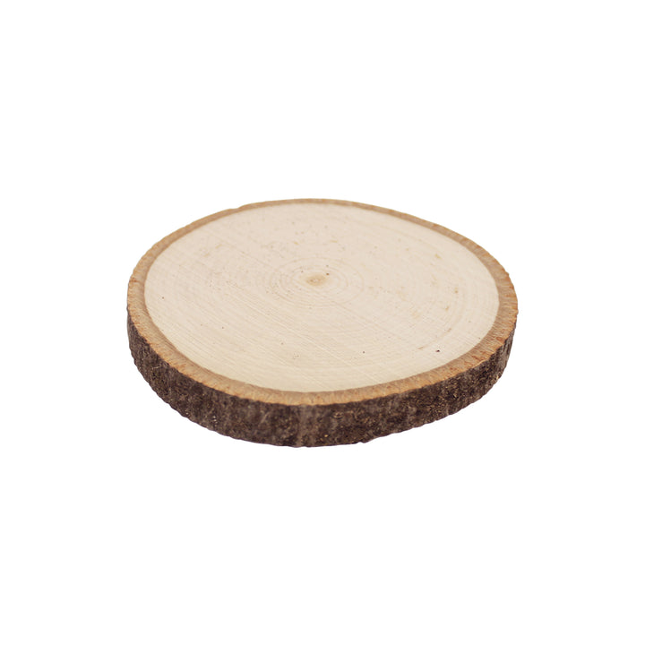 Live Edge Basswood Coaster, 3-1/2"-5" Wide