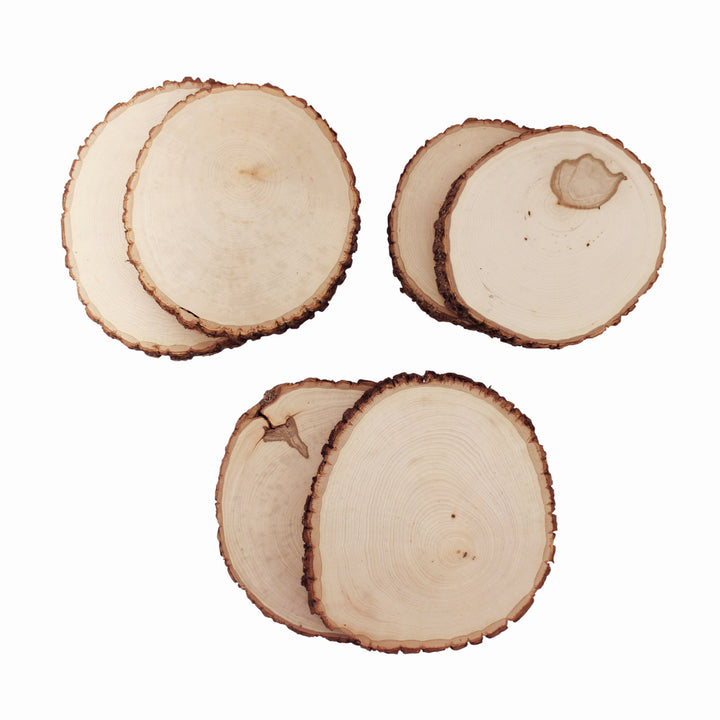 Thick Rustic Basswood Round, 7-10" Wide