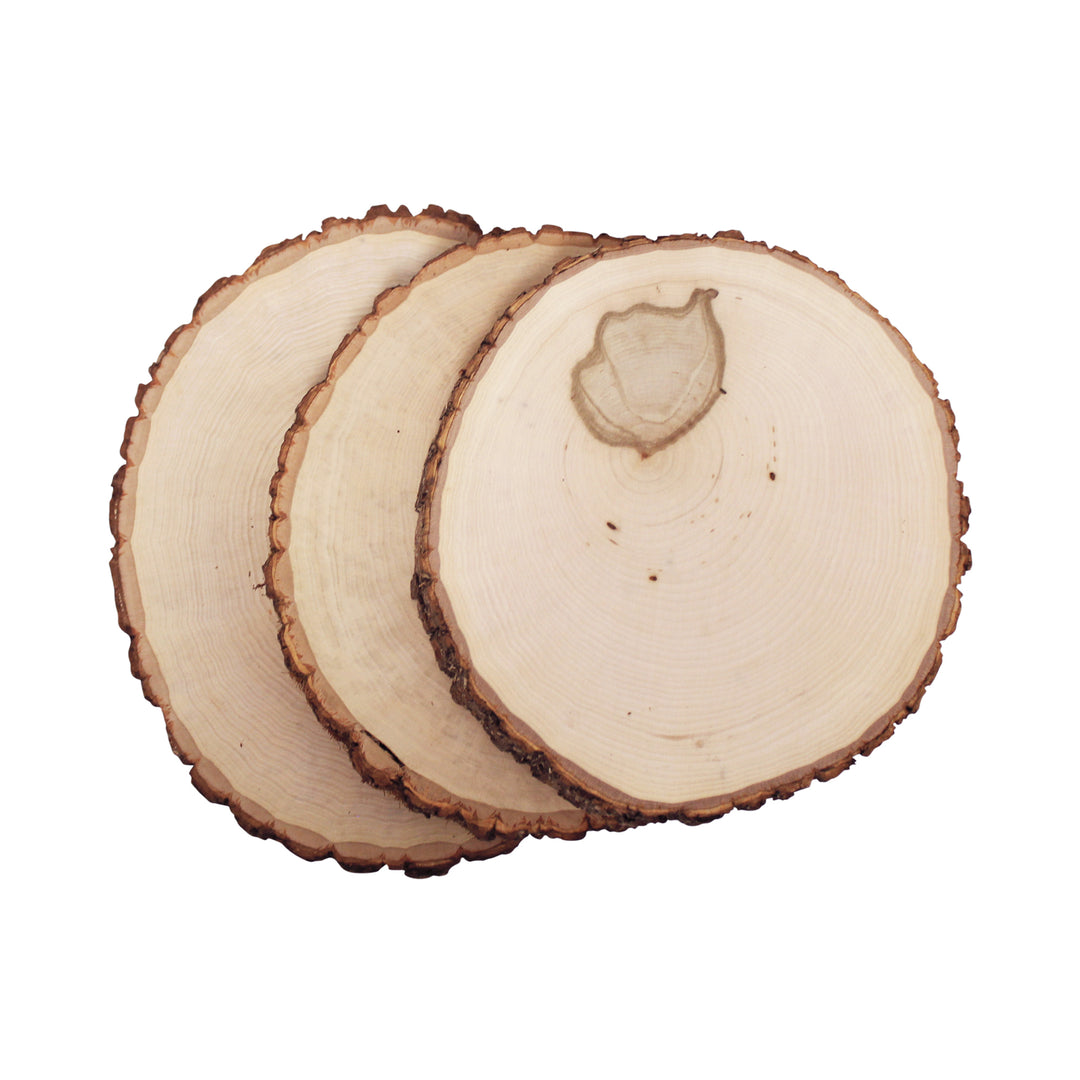 Thick Rustic Basswood Round, 7-10" Wide