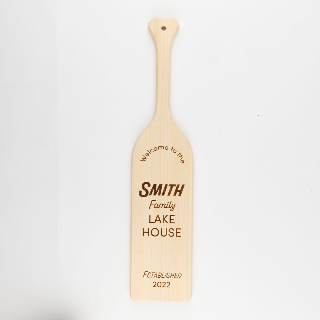 Personalized Family Lake House Paddle