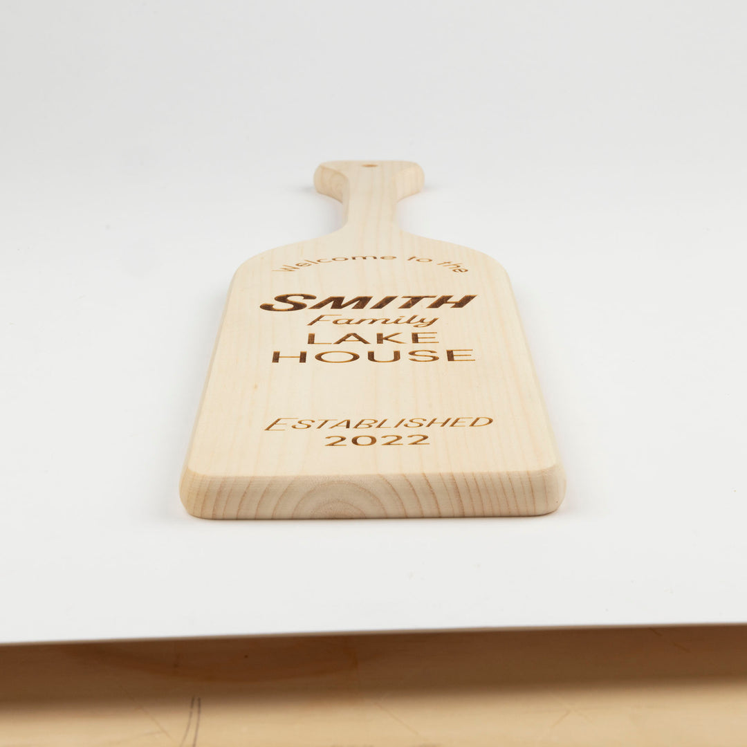 Personalized Family Lake House Paddle