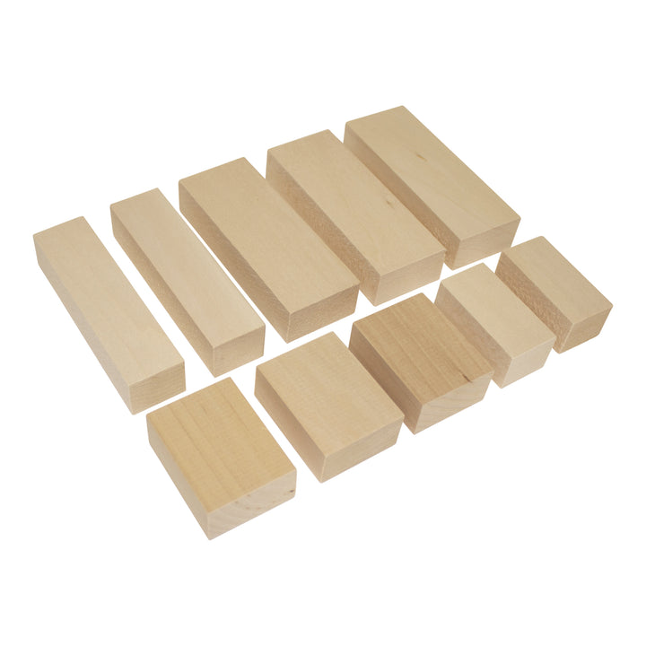 Assorted Basswood Carving Blocks (10-Piece)