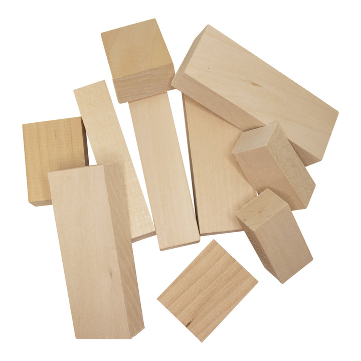 Assorted Basswood Carving Blocks (10-Piece)