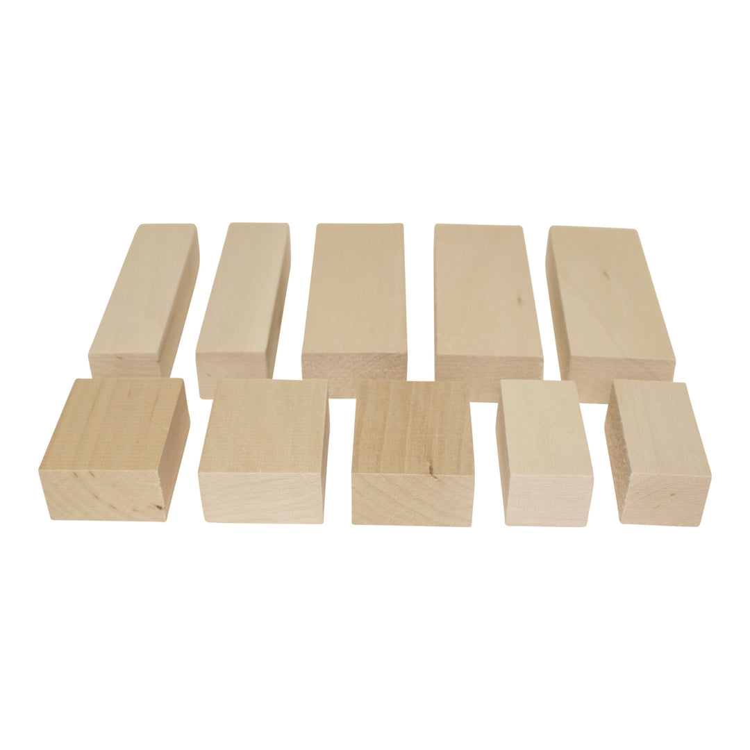 Assorted Basswood Carving Blocks (10-Piece)