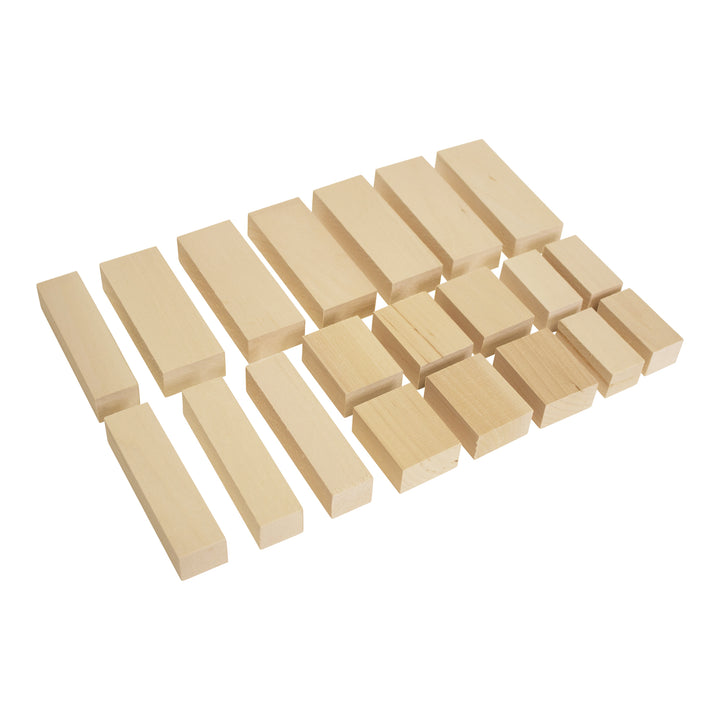 Assorted Basswood Carving Blocks (20-Piece)