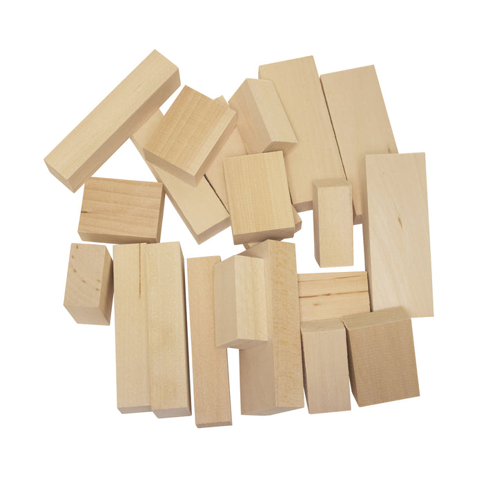 Assorted Basswood Carving Blocks (20-Piece)