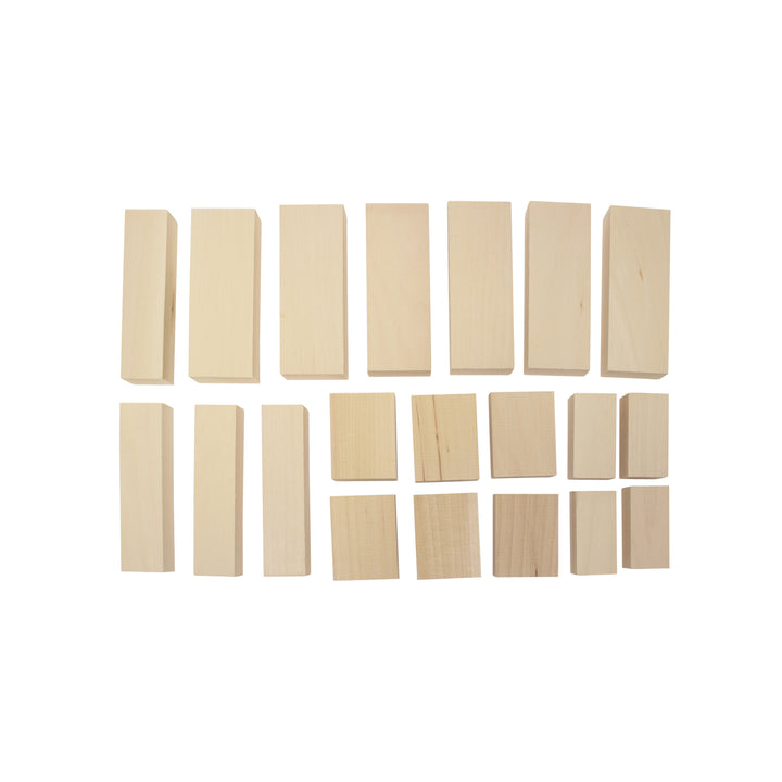 Assorted Basswood Carving Blocks (20-Piece)