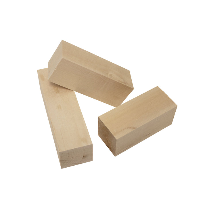 Assorted Basswood Carving Blocks (3-Piece)