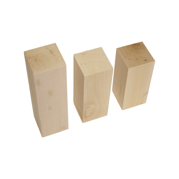 Assorted Basswood Carving Blocks (3-Piece)