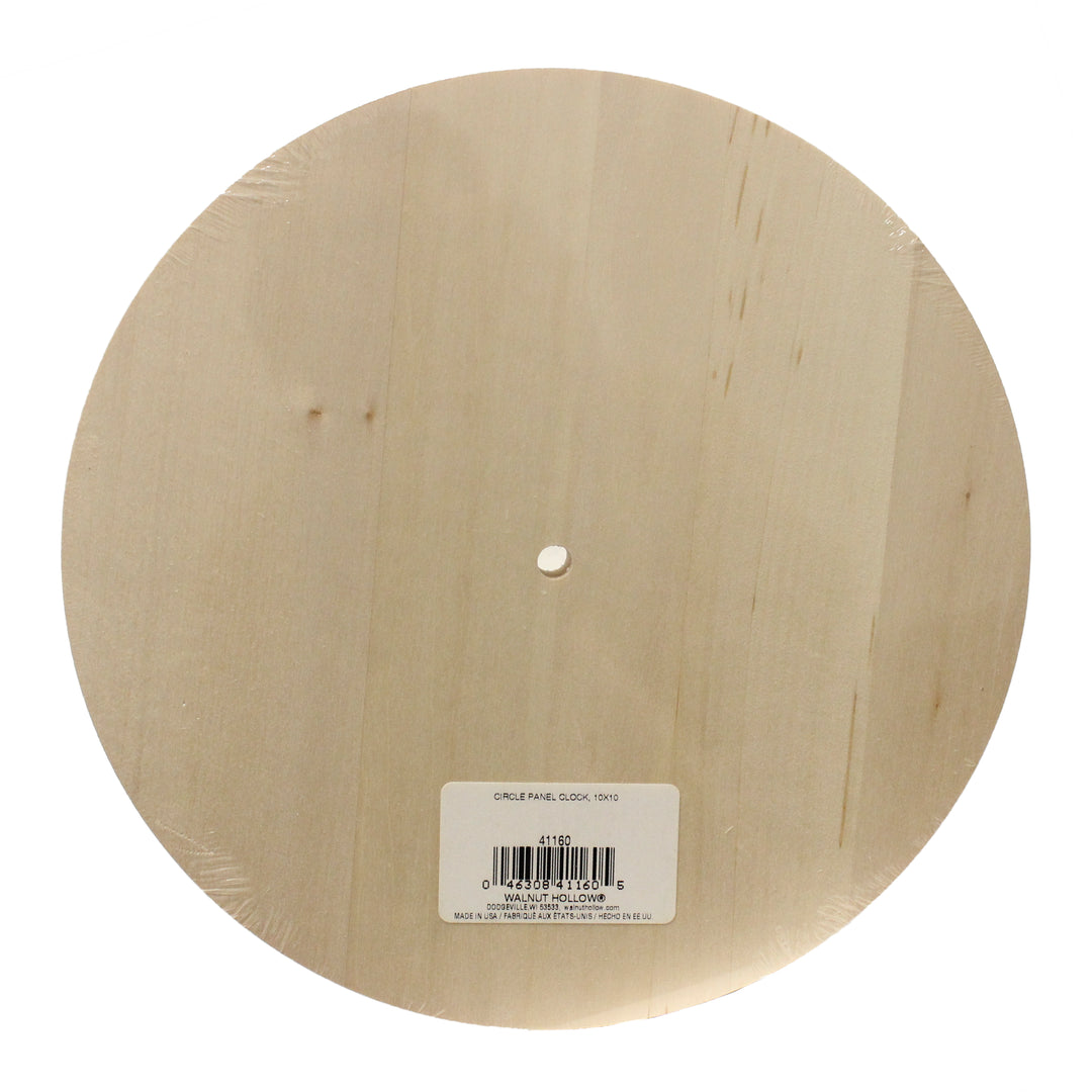 Basswood Clock Surface 10"