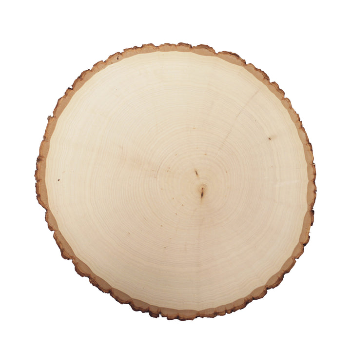 Thick Rustic Basswood Round, 10-14" Wide